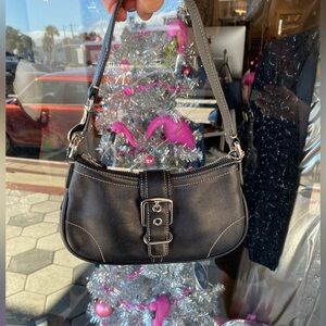 Coach black vintage demi